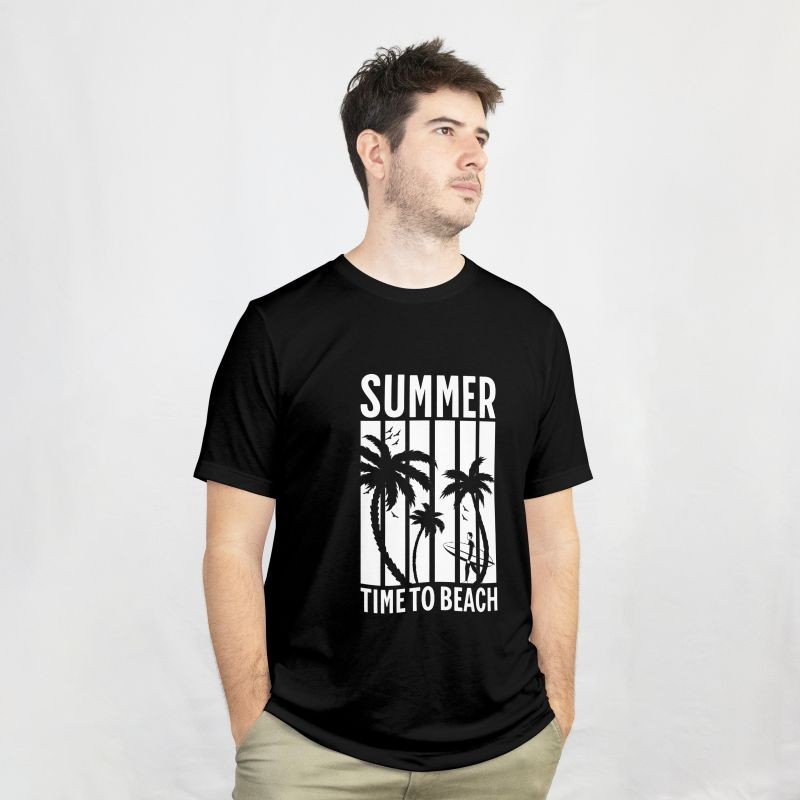 T-shirt Negro basic tee personalizado T-shirt Negro basic tee personalizado