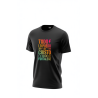 Digital stencil-style typographic design  letters and simple symbols. “Todo lo puedo en Cristo que me fortalece”