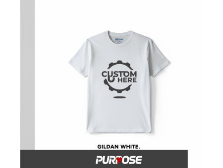 Camisetas GILDAN Tipo T 100% Algodon en Blanco y Negro:: Personalizable